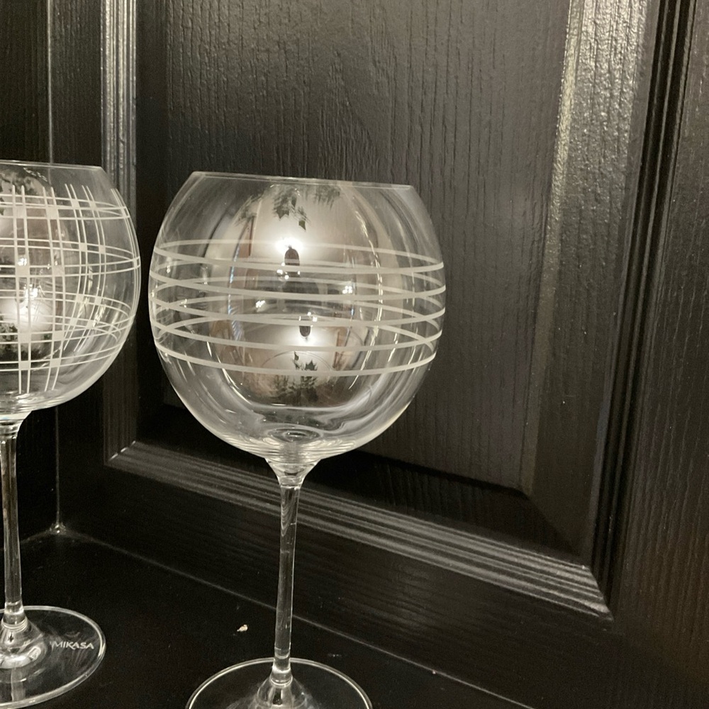 Mikasa cheers balloon red wine glasses set of 3 - Picture 4 of 8